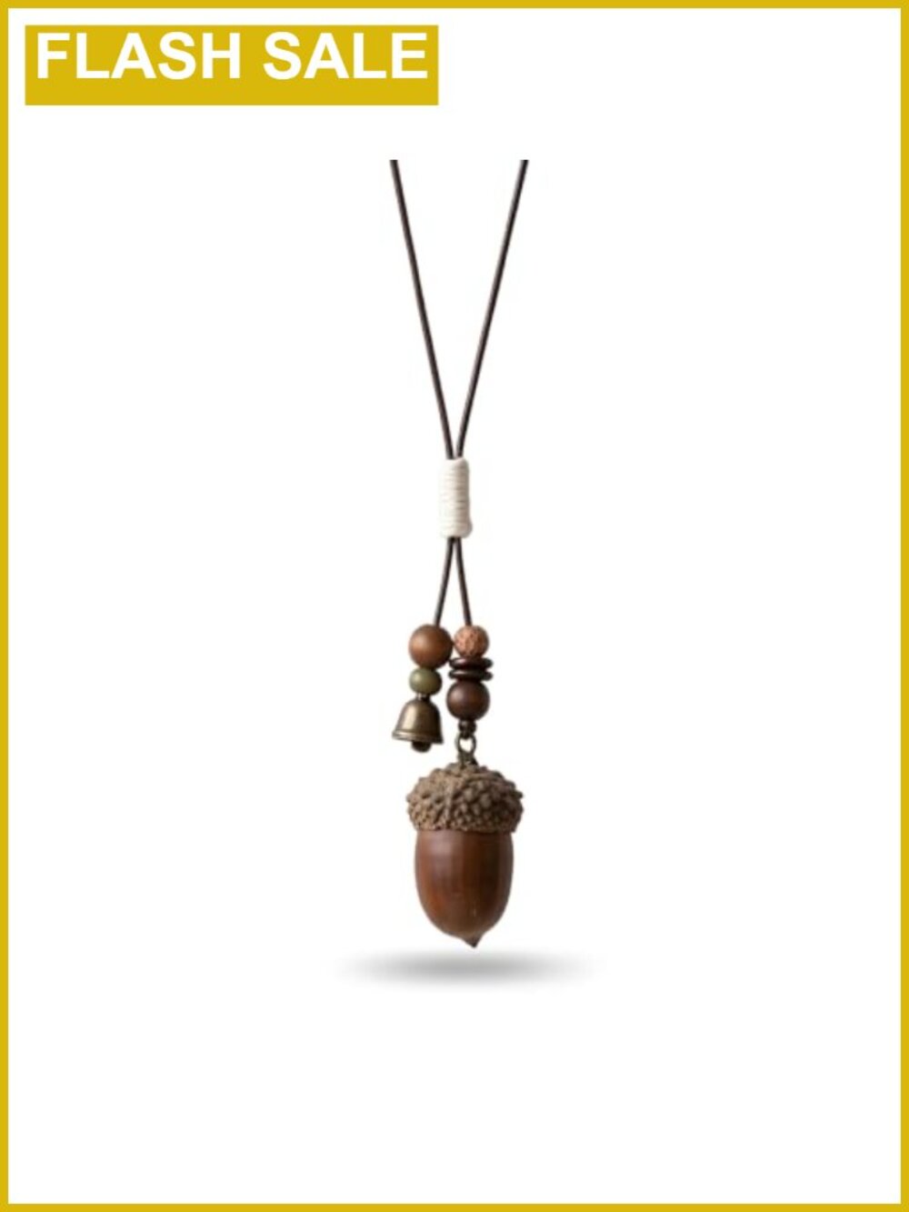 Rustic Acorn Pendant Necklace Zinc Fall Woodland Jewelry Gift for Women